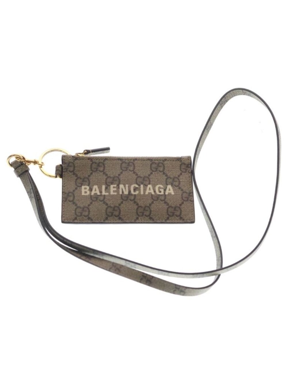 Gucci x Balenciaga the Hacker Strap with Card Case Shoulder Beige - Picture 1 of 6